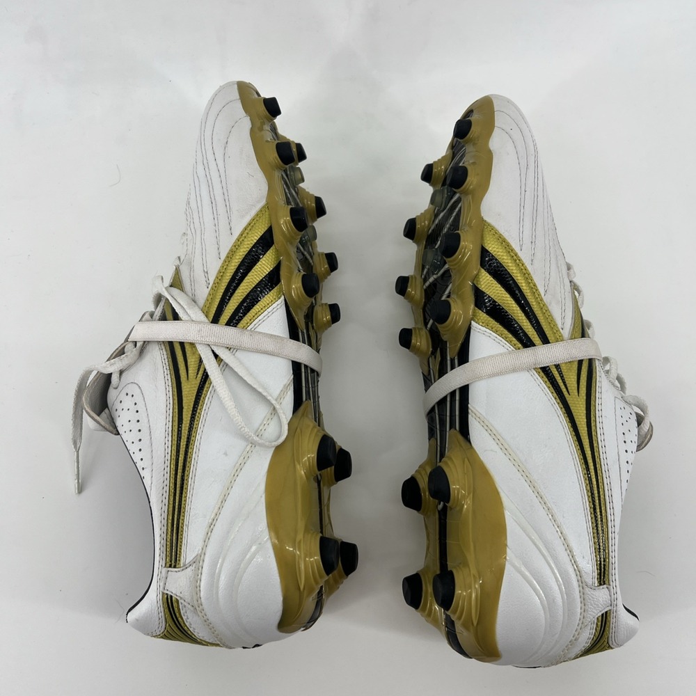 Diadora Soccer Cleats Mens 12 Black White Gold Stile 10 MKg 1t - Picture 4 of 7